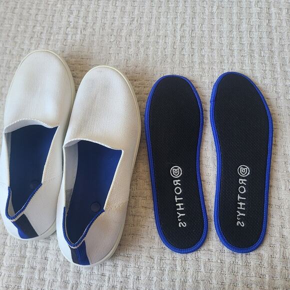 Rothy's The Original Slip On Sneakers Casual White Women's Size 7.5 - Picture 13 of 14